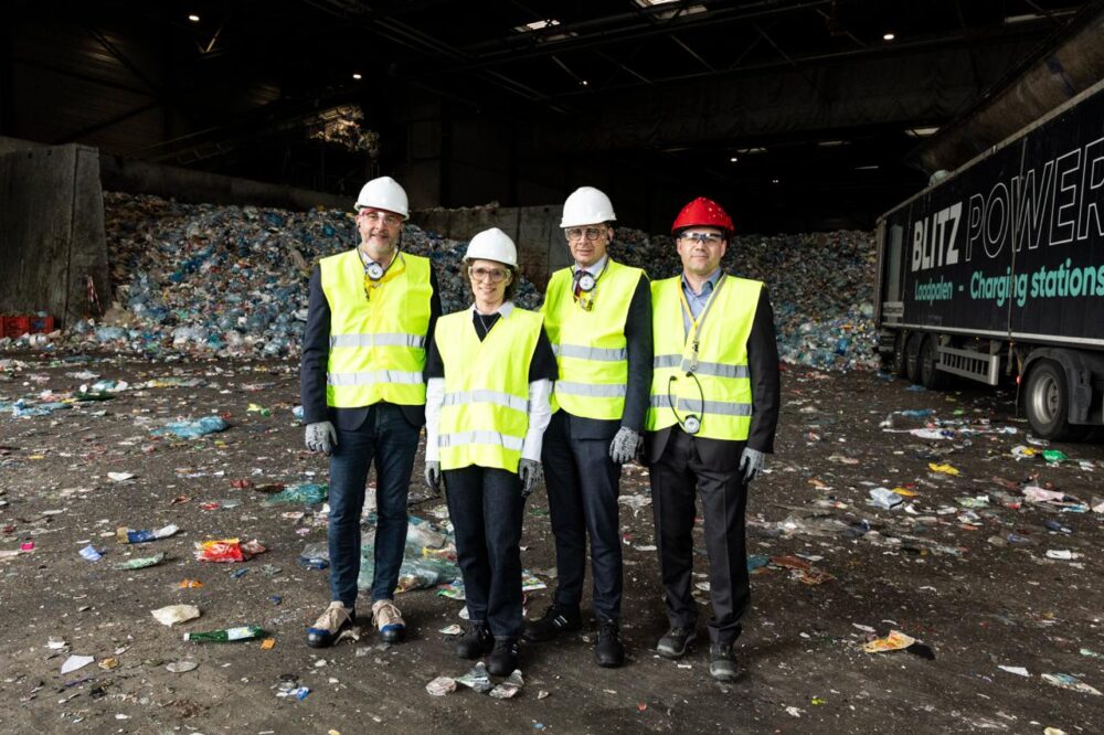 Pascal Arimont, EU-Kommissarin Jessika Roswall, Wouter Beke und Claudy Lejeune (v.l.)